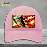 California Love Novelty License Plate Hat Unconstructed Cotton / Pink