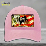 Connecticut Love Novelty License Plate Hat Unconstructed Cotton / Pink