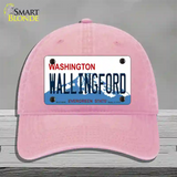 Washington Wallingford Novelty License Plate Hat Unconstructed Cotton / Pink