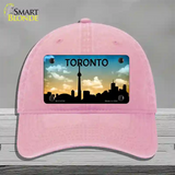 Toronto Silhouette Novelty License Plate Hat Unconstructed Cotton / Pink