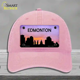 Edmonton Silhouette Novelty License Plate Hat Unconstructed Cotton / Pink