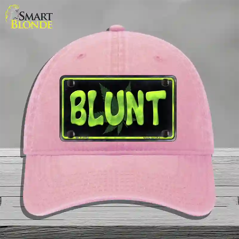 Blunt Novelty License Plate Hat Unconstructed Cotton / Pink