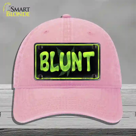 Blunt Novelty License Plate Hat Unconstructed Cotton / Pink