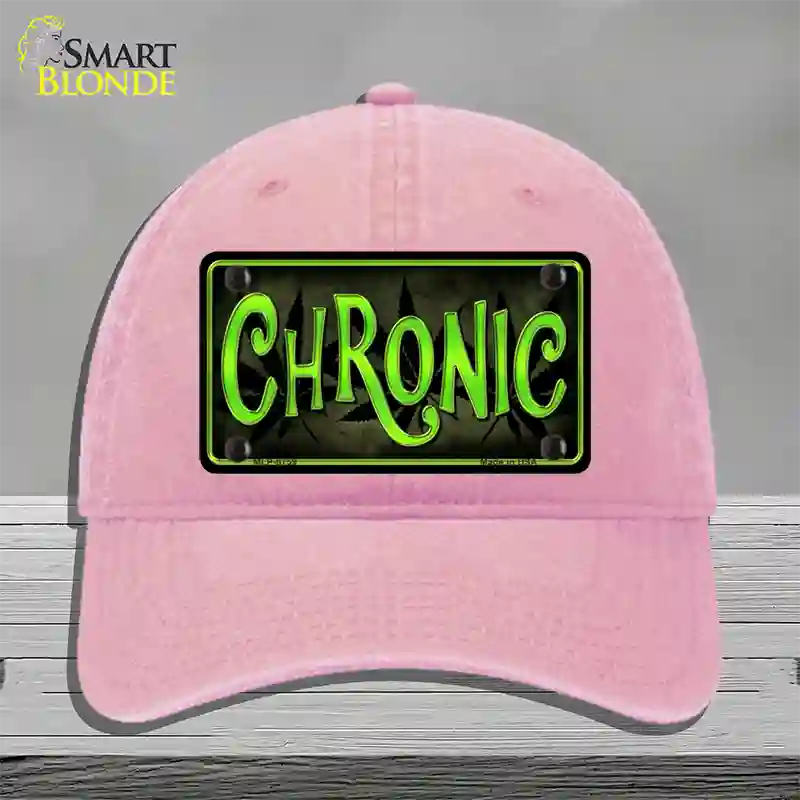 Chronic Novelty License Plate Hat Unconstructed Cotton / Pink