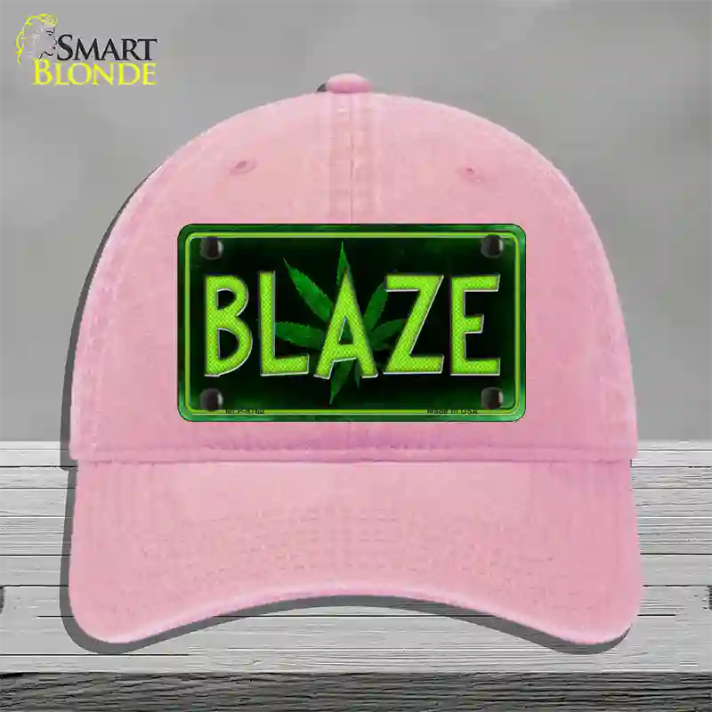 Blaze Novelty License Plate Hat Unconstructed Cotton / Pink