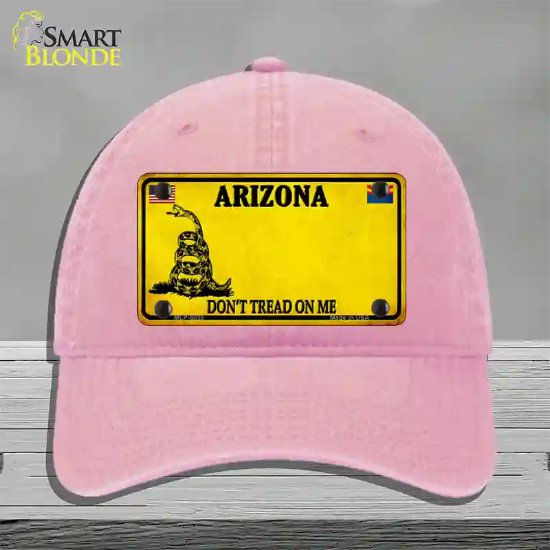 Arizona State Blank Novelty License Plate Hat Unconstructed Cotton / Pink / Arizona Yellow (8835-14458):https | Clean | Yes