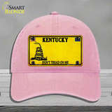 Kentucky Dont Tread On Me Novelty License Plate Hat Unconstructed Cotton / Pink