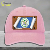 Belize Flag Scroll Novelty License Plate Hat Unconstructed Cotton / Pink