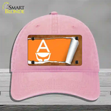 Antarctica Flag Scroll Novelty License Plate Hat Unconstructed Cotton / Pink