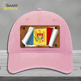 Moldova Flag Scroll Novelty License Plate Hat Unconstructed Cotton / Pink