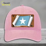 Somalia Flag Scroll Novelty License Plate Hat Unconstructed Cotton / Pink