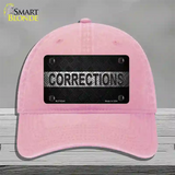 Corrections Novelty License Plate Hat Unconstructed Cotton / Pink