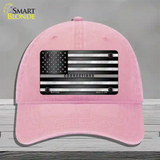 American Flag Corrections Novelty License Plate Hat Unconstructed Cotton / Pink