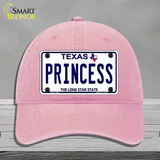 Princess Texas Novelty License Plate Hat Unconstructed Cotton / Pink