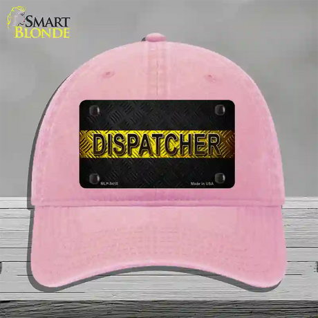 Dispatcher Novelty License Plate Hat Unconstructed Cotton / Pink