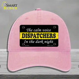 The Calm Voice Dispatchers Novelty License Plate Hat Unconstructed Cotton / Pink