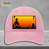 End Trail Blank Scenic Novelty License Plate Hat Unconstructed Cotton / Pink