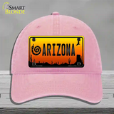 Snake Arizona Scenic Novelty License Plate Hat Unconstructed Cotton / Pink