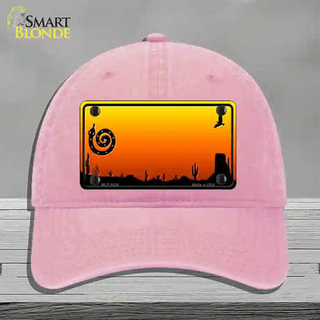 Snake Blank Scenic Novelty License Plate Hat Unconstructed Cotton / Pink