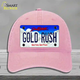 Gold Rush South Dakota Novelty License Plate Hat Unconstructed Cotton / Pink