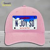 N Joy SD South Dakota Novelty License Plate Hat Unconstructed Cotton / Pink