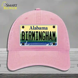 Birmingham Alabama Novelty License Plate Hat Unconstructed Cotton / Pink