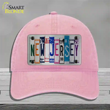 New Jersey License Plate Art Novelty License Plate Hat Unconstructed Cotton / Pink