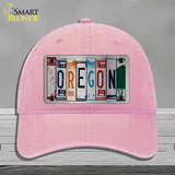 Oregon License Plate Art Novelty License Plate Hat Unconstructed Cotton / Pink