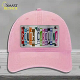 South Carolina License Plate Art Novelty License Plate Hat Unconstructed Cotton / Pink