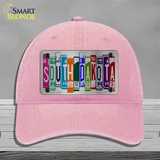 South Dakota License Plate Art Novelty License Plate Hat Unconstructed Cotton / Pink