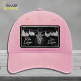 Ride Longer Live Longer Black Brushed Chrome Novelty License Plate Hat Unconstructed Cotton / Pink