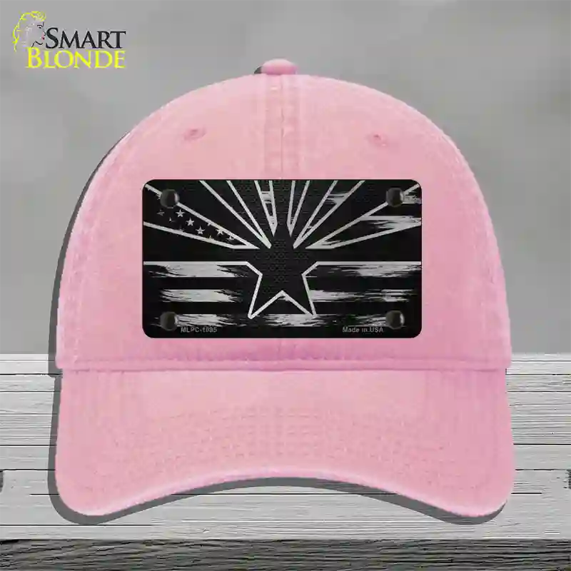 Arizona Carbon Fiber Novelty License Plate Hat Unconstructed Cotton / Pink