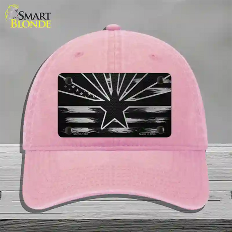 Arizona Carbon Fiber Novelty License Plate Hat Unconstructed Cotton / Pink