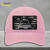 California Carbon Fiber Novelty License Plate Hat Unconstructed Cotton / Pink