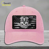 Connecticut Carbon Fiber Novelty License Plate Hat Unconstructed Cotton / Pink