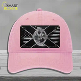 Florida Carbon Fiber Novelty License Plate Hat Unconstructed Cotton / Pink