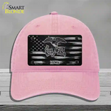 Iowa Carbon Fiber Novelty License Plate Hat Unconstructed Cotton / Pink