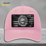 New Hampshire Carbon Fiber Novelty License Plate Hat Unconstructed Cotton / Pink