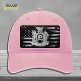 New York Carbon Fiber Novelty License Plate Hat Unconstructed Cotton / Pink