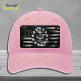 Rhode Island Carbon Fiber Novelty License Plate Hat Unconstructed Cotton / Pink