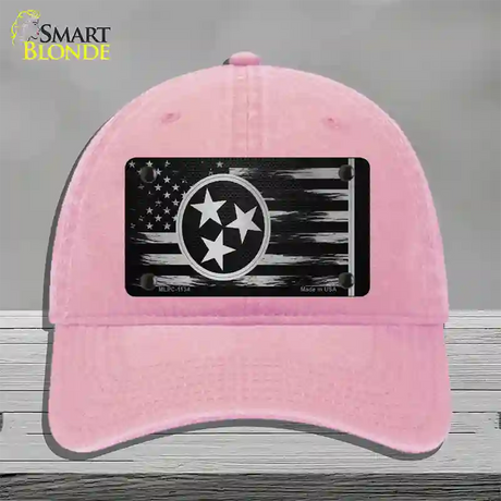 Tennessee Carbon Fiber Novelty License Plate Hat Unconstructed Cotton / Pink