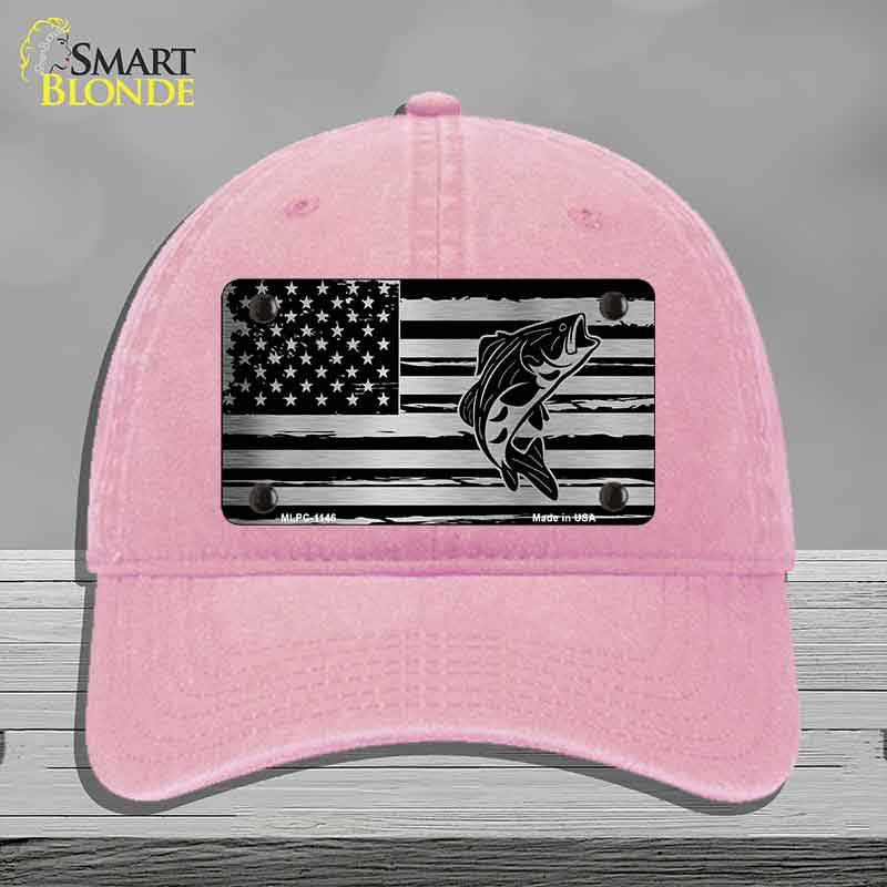 Patriotic Bass Novelty License Plate Hat HAT-MLPC-1146