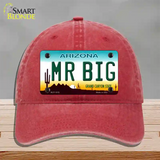 Mr Big Arizona Novelty License Plate Hat Unconstructed Cotton / Red