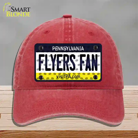 Flyers Fan Pennsylvania Novelty License Plate Hat Unconstructed Cotton / Red