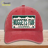 Nuggets Fan Colorado Novelty License Plate Hat Unconstructed Cotton / Red