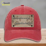 If Love Could Have Saved You Novelty License Plate Hat Unconstructed Cotton / Red