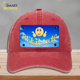 Attitude Novelty License Plate Hat Unconstructed Cotton / Red