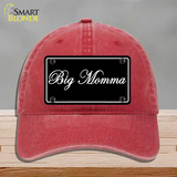 Big Momma Novelty License Plate Hat Unconstructed Cotton / Red