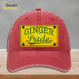 Ginger Pride Novelty License Plate Hat Unconstructed Cotton / Red