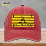 Dont Tread On Me Novelty License Plate Hat Unconstructed Cotton / Red